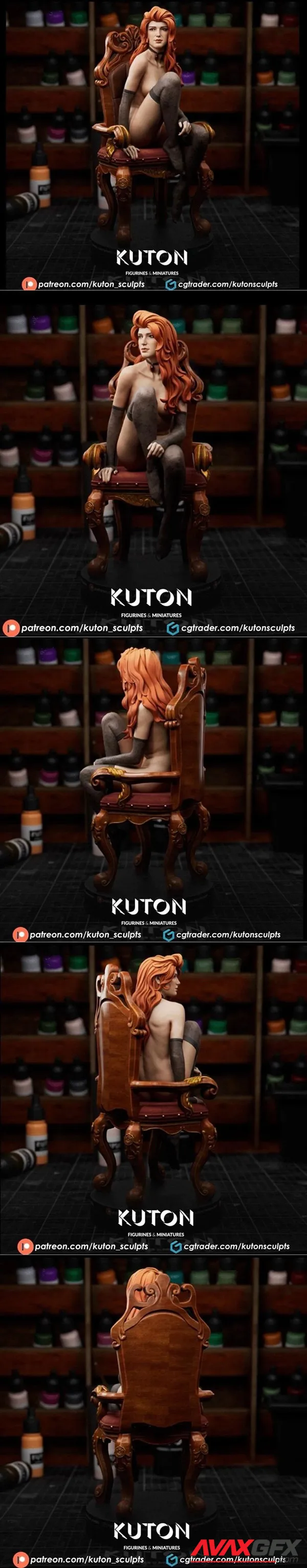 Kuton Figurines – Vekna Red Hair – 3D Print