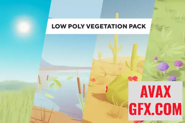 Unity 3D-Models Low Poly Vegetation Pack v1.3.1