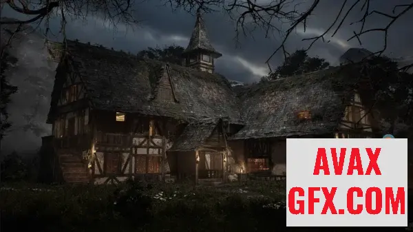 Unreal Engine Asset - Medieval Tavern + ULAT ( Modular , Medieval Interior Exterior , Medieval ) ...