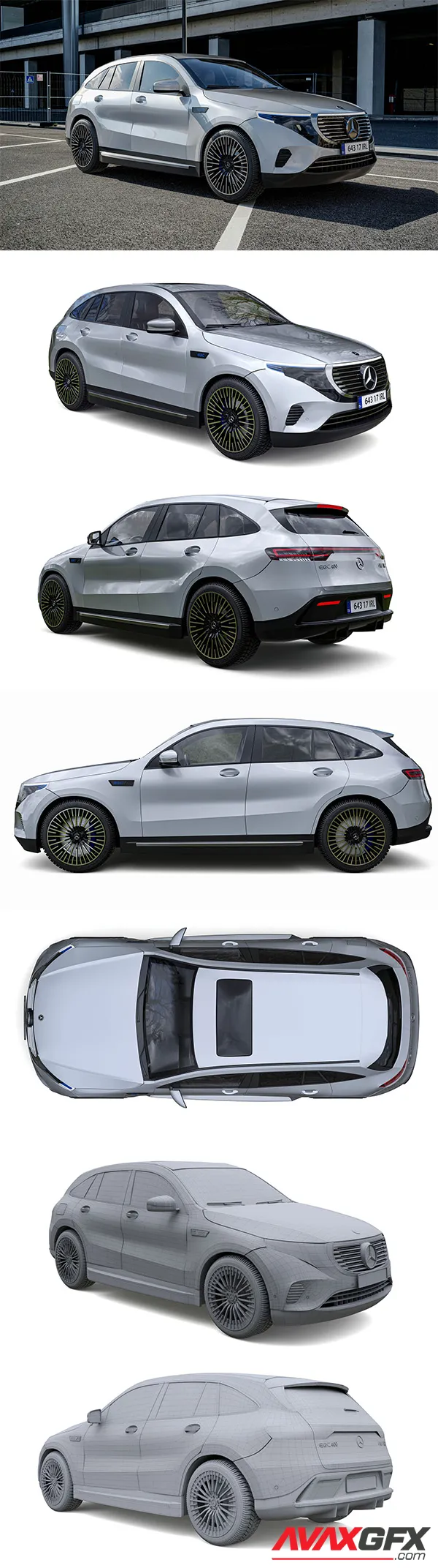 Mercedes Benz EQC 400 3D Model