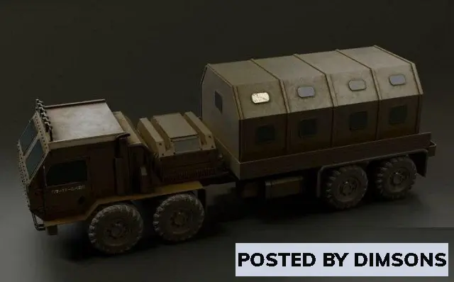 Military Military Truck A3 - 3D Model