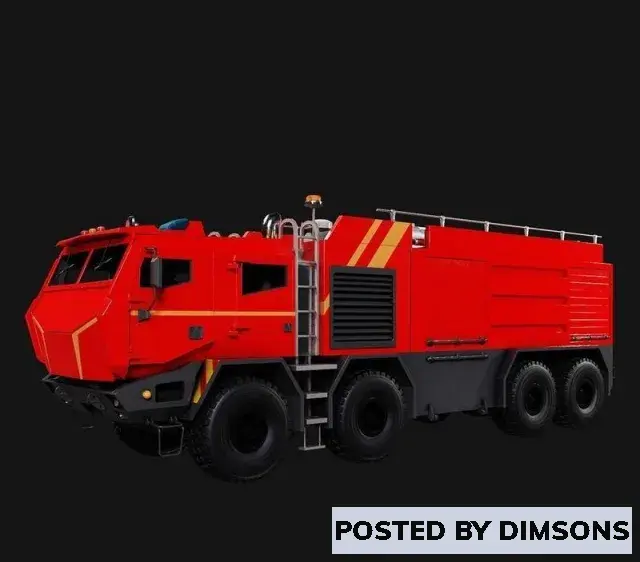 Military Military Firetruck - 3D Model