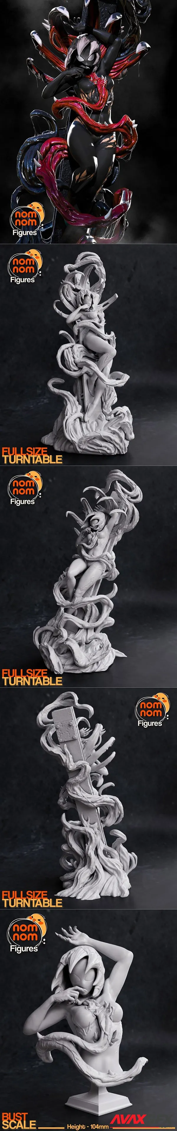 Nomnom Figures – Gwenom – Spiderman – 3D Print