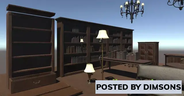 Unity 3D-Models Old Dusty Furniture v1.1