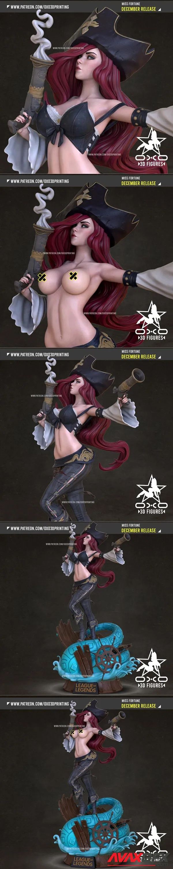 OXO3D – Miss Fortune – 3D Print