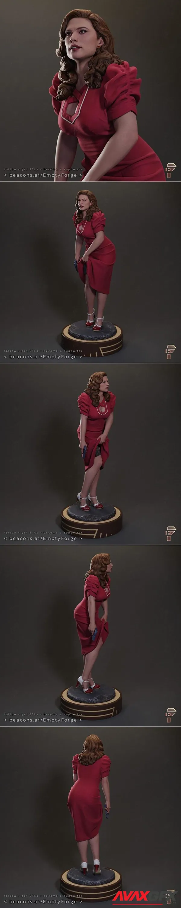 Peggy Secret – Agent Carter – 3D Print