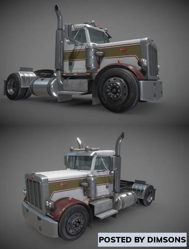 Vehicles, cars Peterbilt 289 Semi Truck - 3D Model