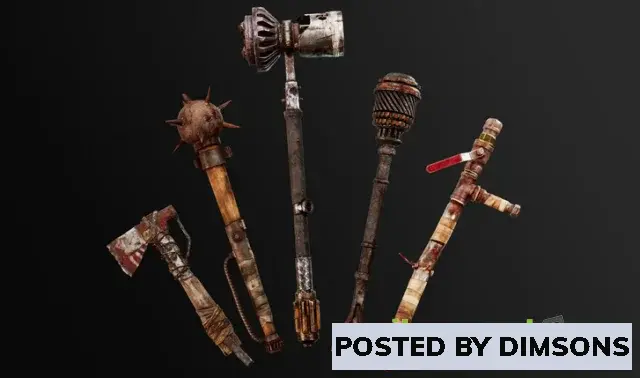Unreal Engine Weapons Post Apocalyptic Melee Weapons VOL.2 v4.21-4.27, 5.0-5.3