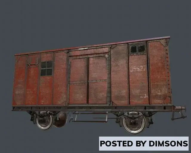 Trains Railway carriage - 3D Model