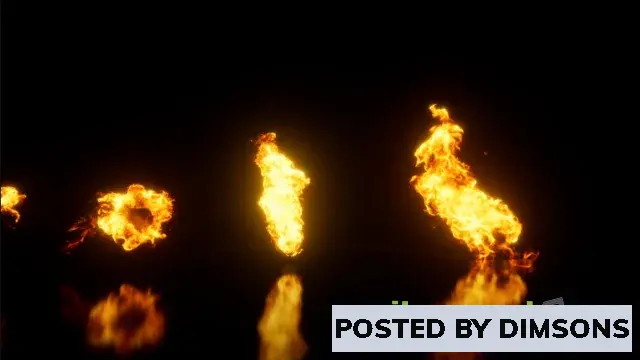 Unreal Engine Visual FX Real Fire Pack 2d Effect Pack v4.2x, 5.x