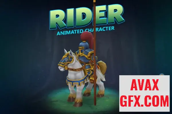 Unity Asset - Rider knight animated character v1.0
