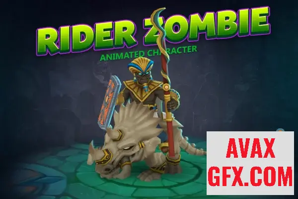 Unity Asset - Rider zombie animated character v5.3