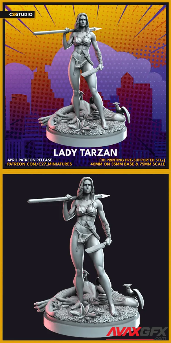 Shanna (Lady Tarzan) – 3D Print