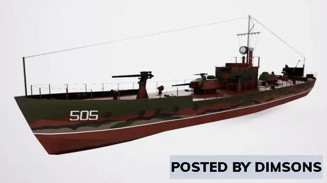 Watercraft Ship Support Designa MBK 161 - 3D Model