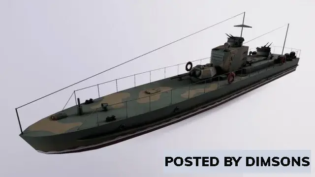 Watercraft Small river armored boat project 1125 - 3D Model