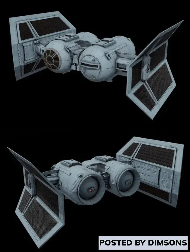 Aircraft Star Wars TIE Shuttle - 3D Model