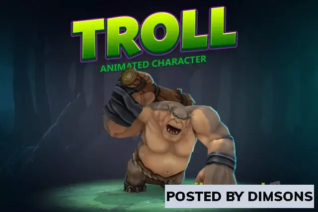 Unity 3D-Models Troll animated character v1.0