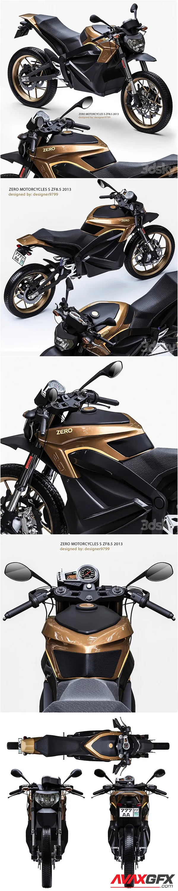 ZERO MOTORCYCLES S ZF8.5 3D Model