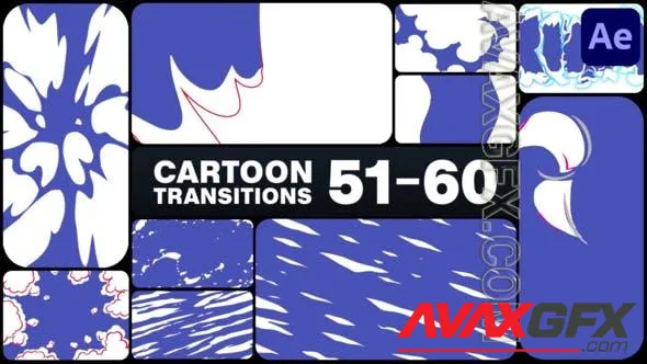Cartoon Transitions for After Effects 50939202 Videohive
