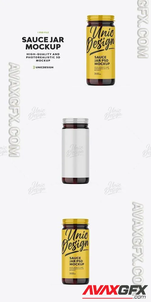 Sauce Jar Mockup