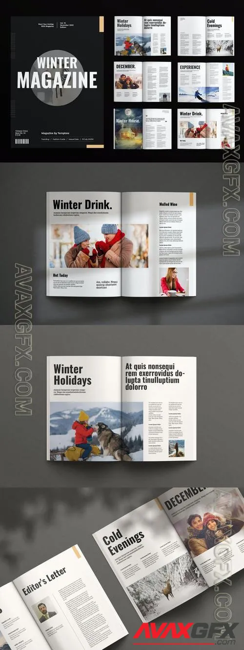 Winter Magazine Template