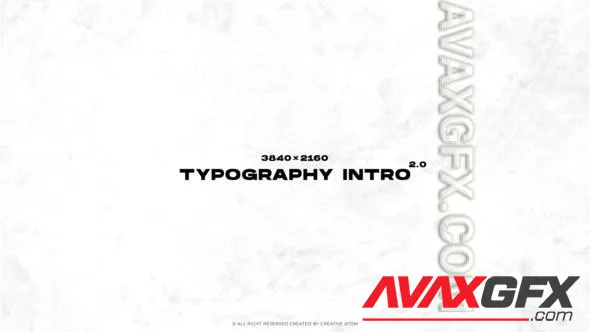 Typography Intro 2.0 50677219 Videohive