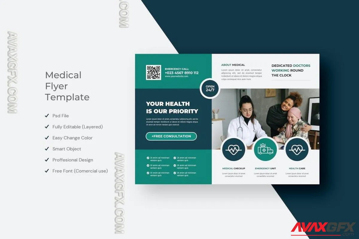 Medical Flyer Template Design