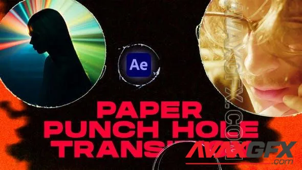 Paper Punch Hole Transitions | After Effects 50824641 Videohive