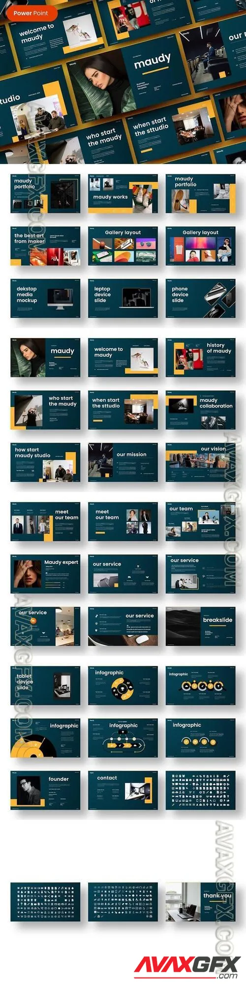 Maudy - Business PowerPoint Template