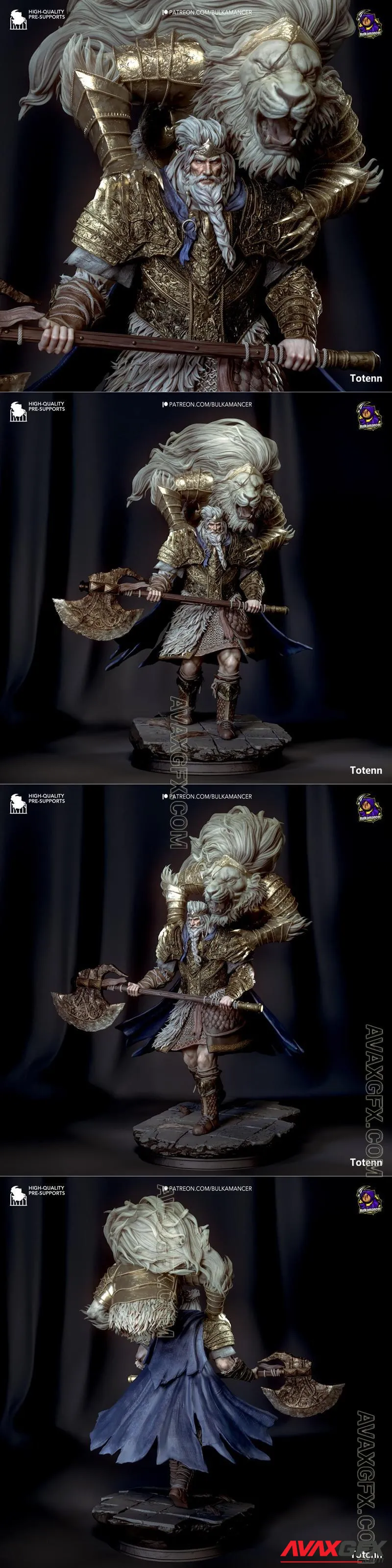 Bulkamancer - Godfrey First Elden Lord - STL 3D Model