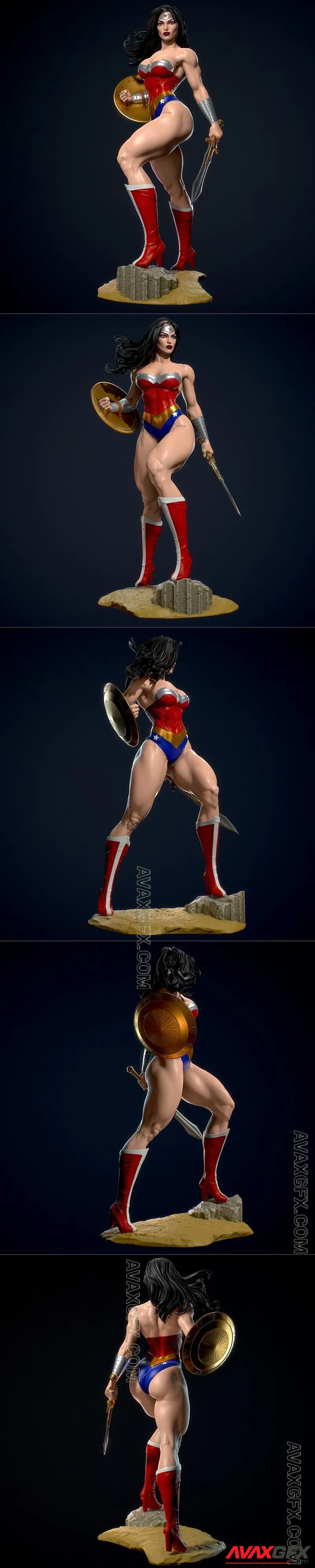 Yan H - Wonder Woman Classic - STL 3D Model