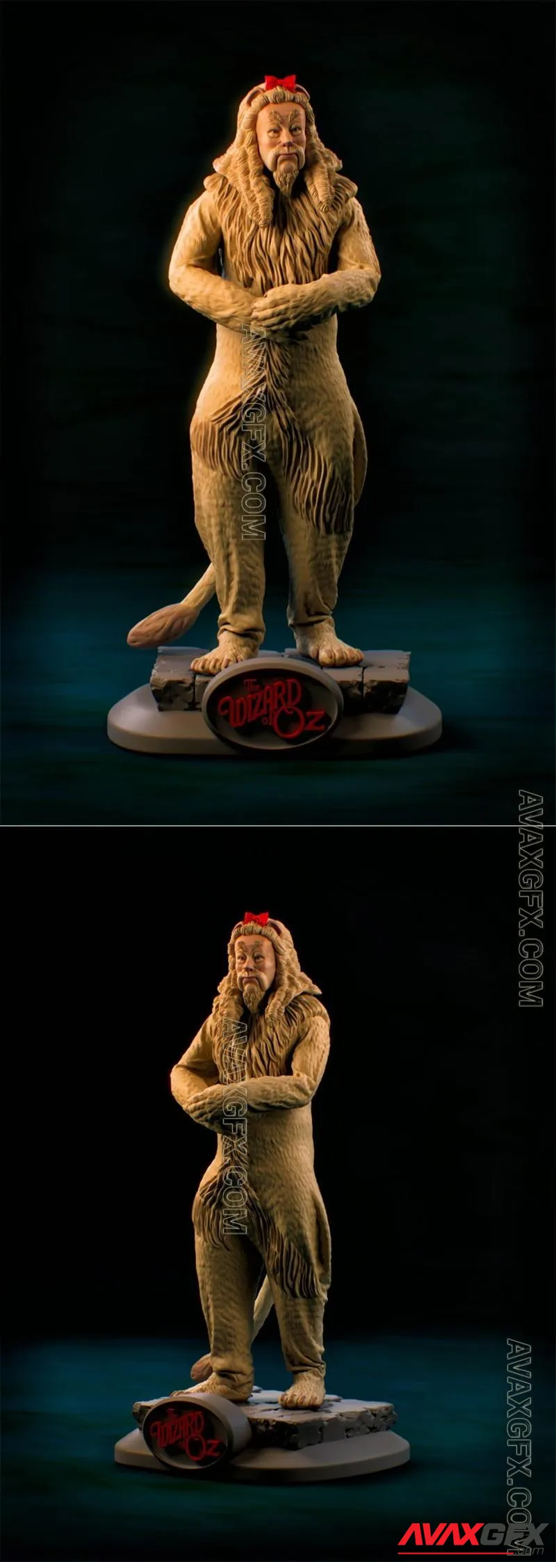 Cowardly Lion - STL 3D Model