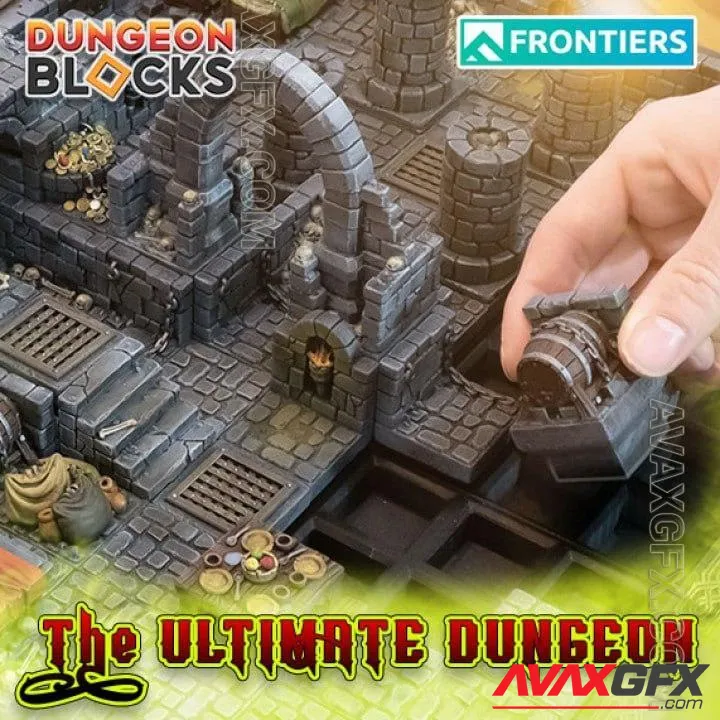 Dungeon Blocks - The Ultimate Dungeon - STL 3D Model