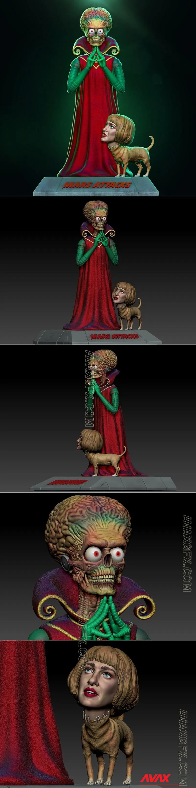 Diklichart - Mars Attacks - STL 3D Model