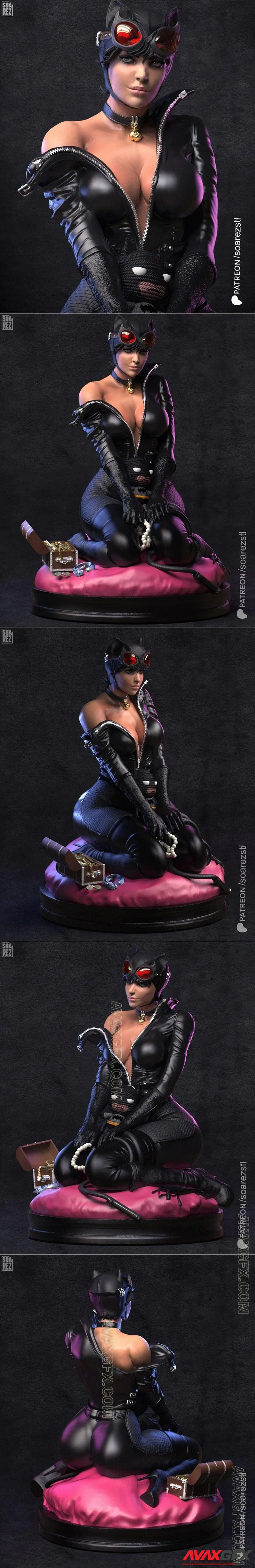 Catwoman by Soarez - STL 3D Model