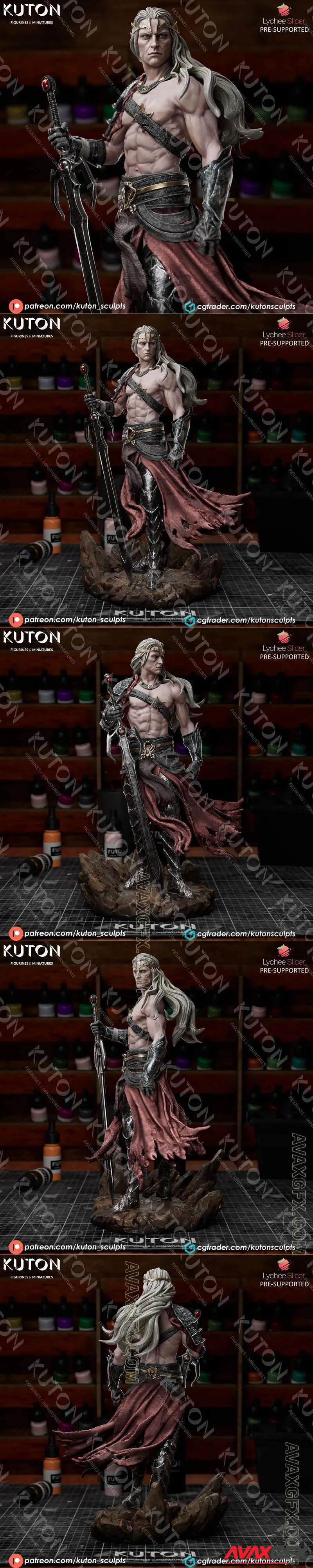 Kuton Figurines - Elric - STL 3D Model