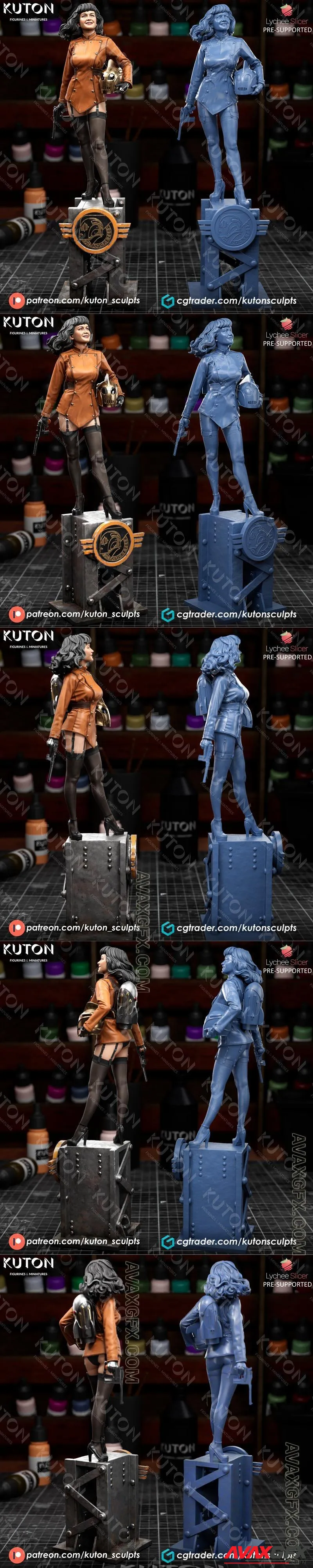 Kuton Figurines - Rocketeer - STL 3D Model