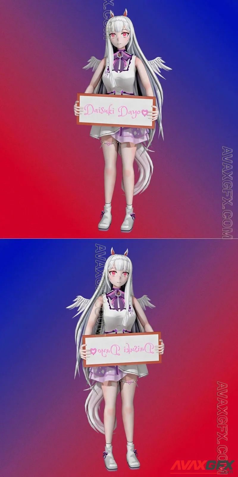 Aletta Sky - Production Kawaii Gen 3 VTuber - STL 3D Model