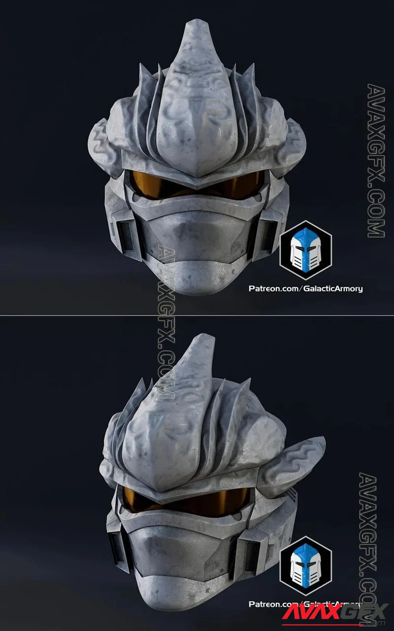 Hayabusa Helmet V2 - Galactic Armory - STL 3D Model