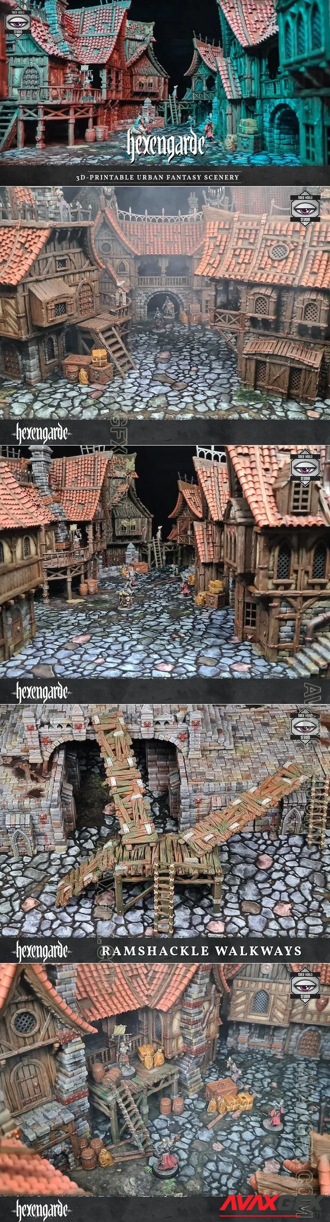 Tired World Studio - Hexengarde - STL 3D Model