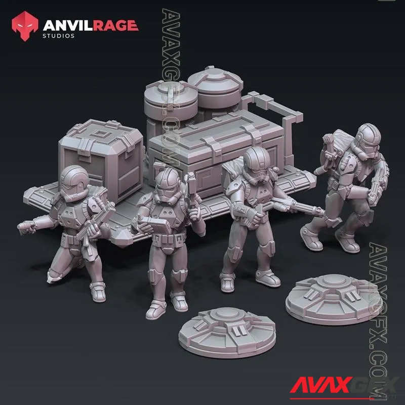 Anvilrage Clone Engineers - STL 3D Model