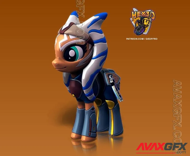 Hex3D - Ahsoka Pony - STL 3D Model