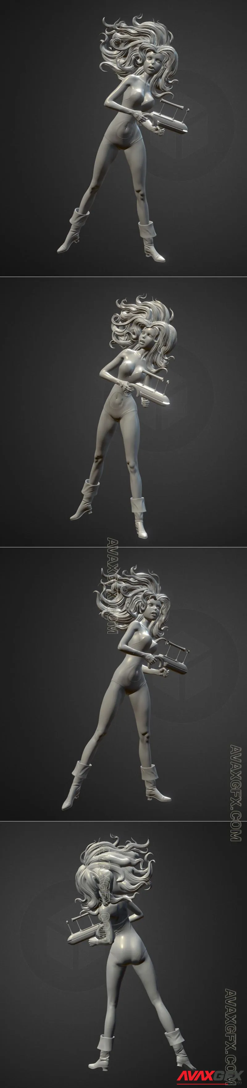 Barbarella - STL 3D Model