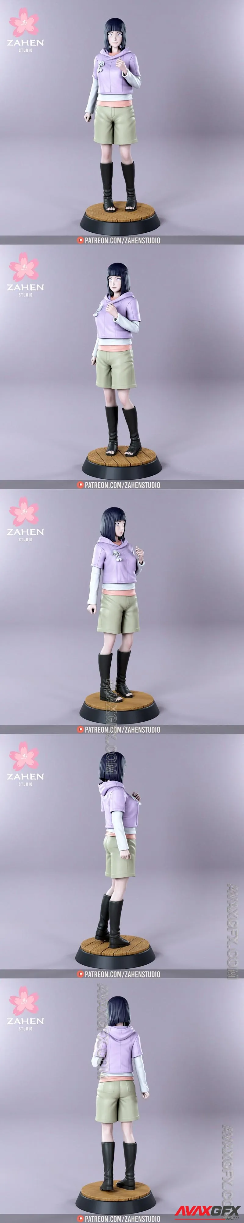 Zahen Studio - Hinata Hyuuga - STL 3D Model