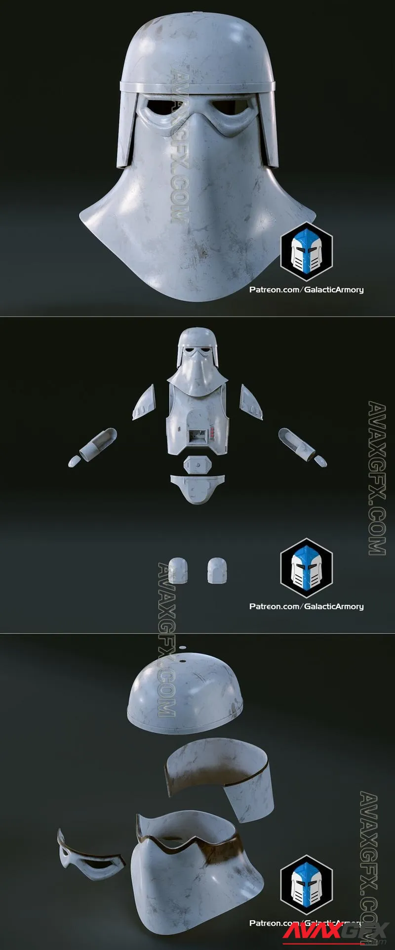 Snowtrooper Helmet and Armor - STL 3D Model