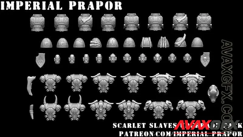 Scarlet Slaves Upgrade Pack - STL 3D Model