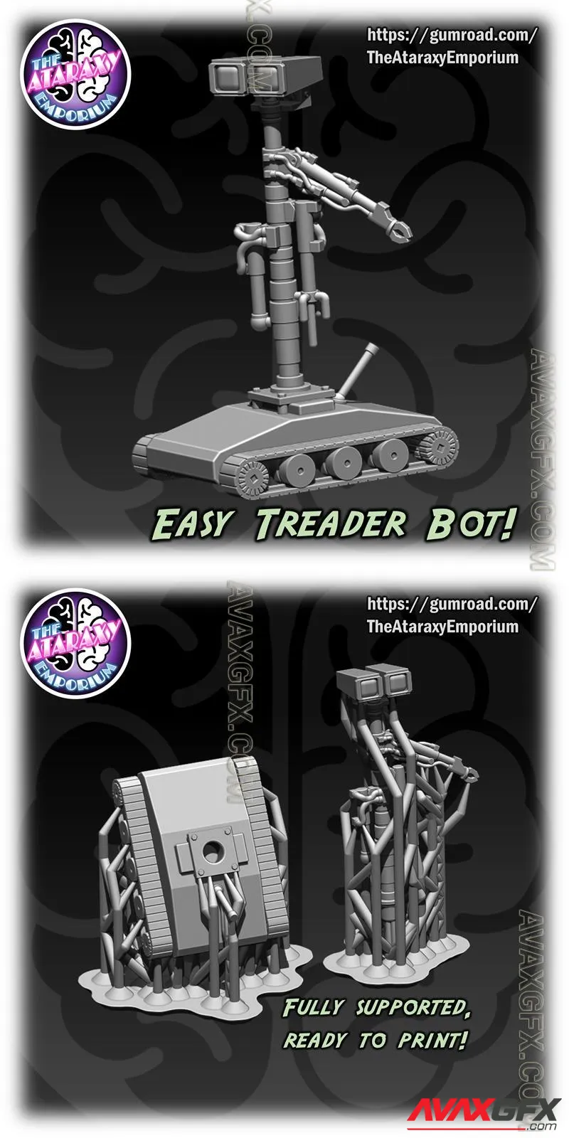 WED Treadwell Repair Droid - AE010 - STL 3D Model