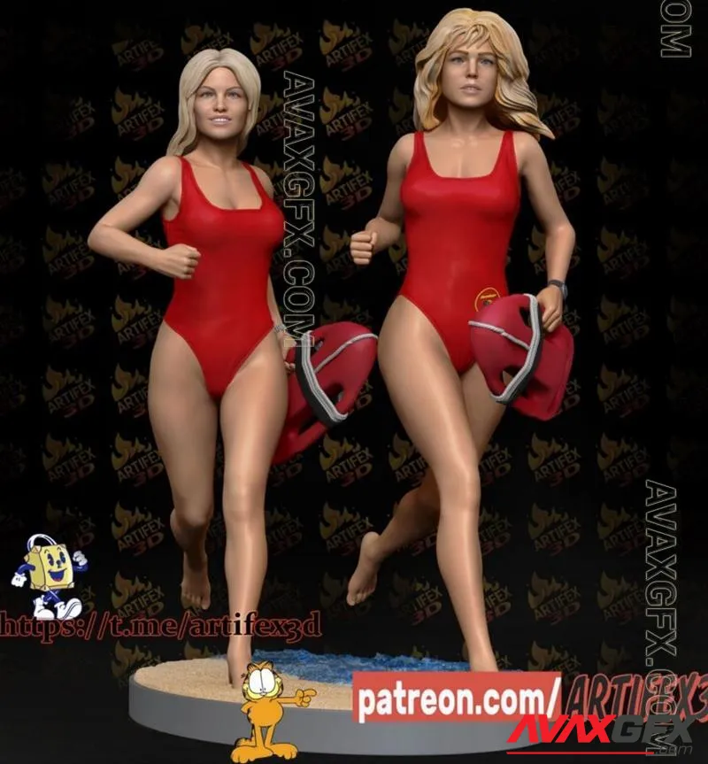 Artifex3D - Baywatch Pamela Erika - STL 3D Model