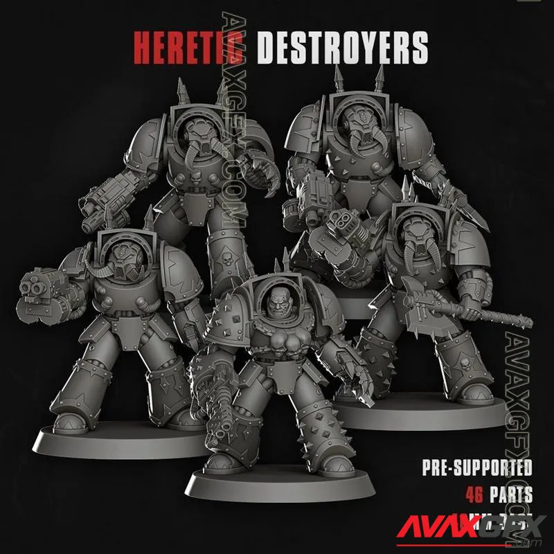 Heretic Destroyers - STL 3D Model