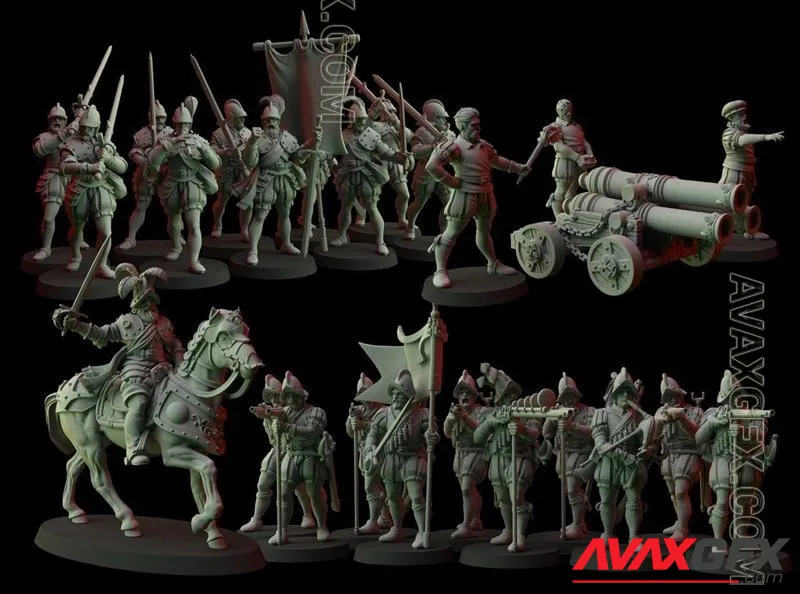 Fantasy Cult Miniatures Empire Soldiers - STL 3D Model